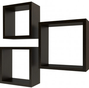 Simple-19 Полки-кубы комплект 3шт. 300*125*300, черный