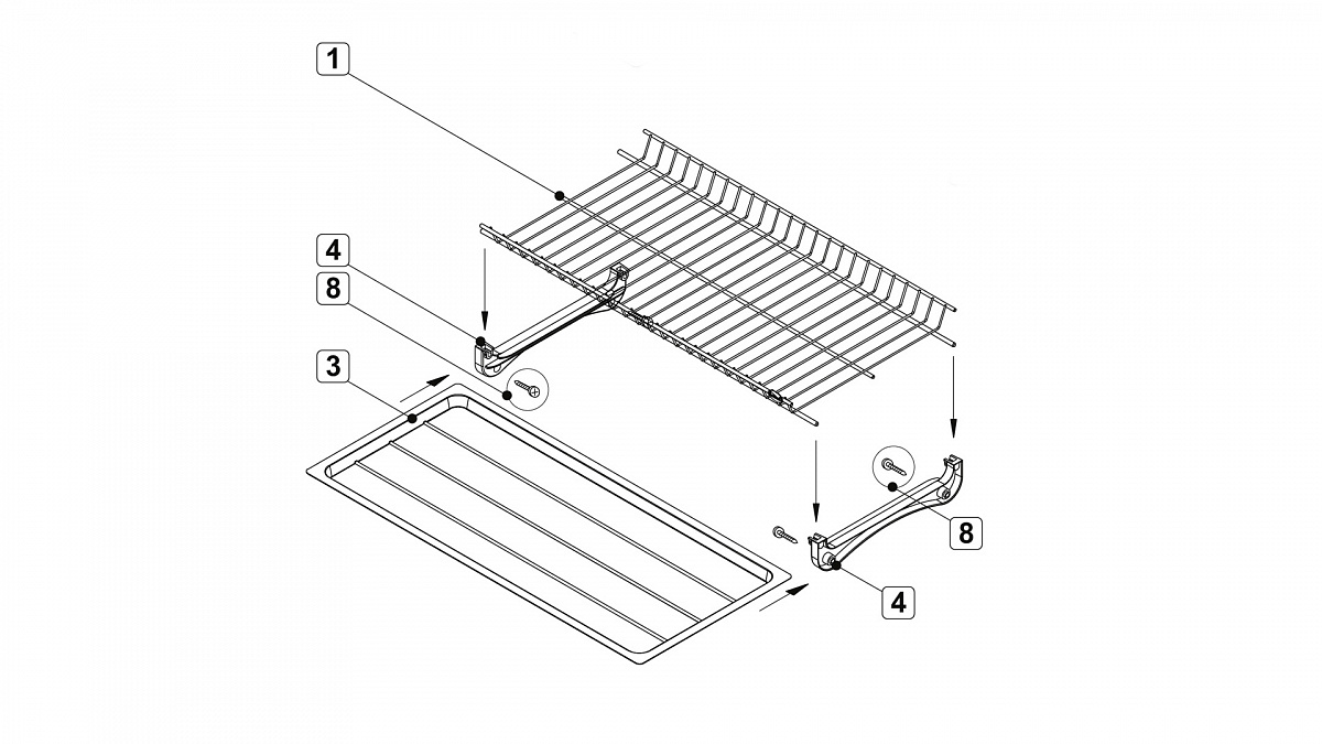 Схема сборки сушилки для посуды
